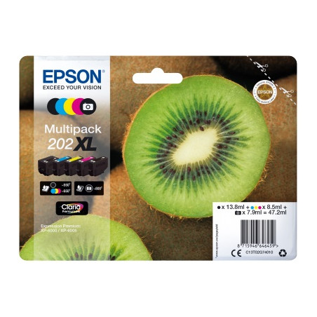 EPSON multipack 5 farieb, 202XL Premium, XL