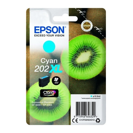 EPSON singlepack,Cyan 202XL,Premium Ink,XL