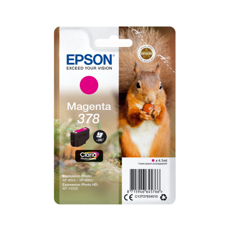 Epson Singlepack Magenta 378 Claria Photo HD Ink