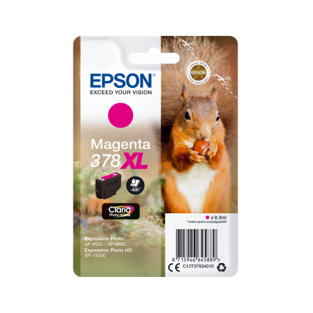 Epson Singlepack Magenta 378 XL Claria Photo HD