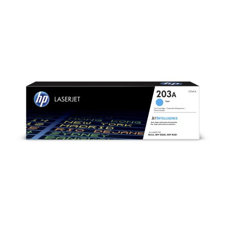 HP 203 Cyan Original LJ Toner Cartridge, CF541A