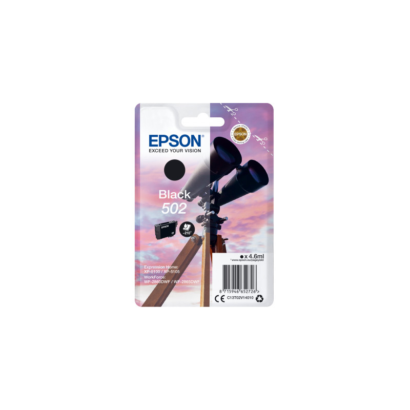 EPSON singlepack,Black 502,Ink,štandard