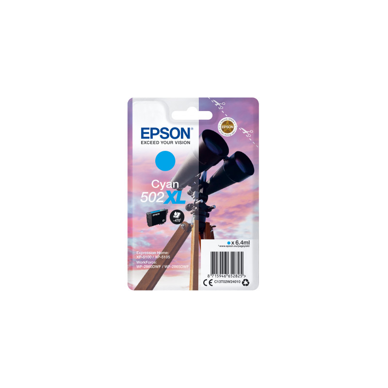 EPSON singlepack,Cyan 502XL,Ink,XL