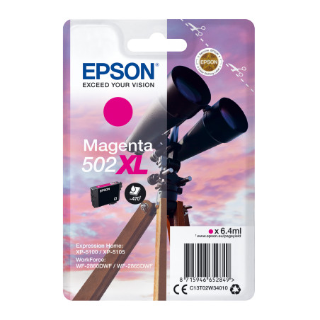 EPSON singlepack,Magenta 502XL,Ink,XL