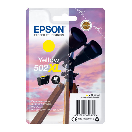 EPSON singlepack,Yellow 502XL,Ink,XL