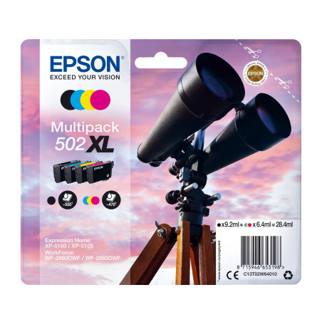 EPSON multipack 4 farby, 502XL, Ink, XL