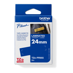TZE-PR955 strieborná / biela (24mm)