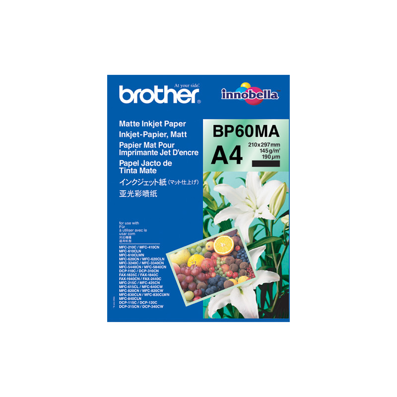 BP60MA, 25 listov, atramentový papier Brother, matný, 145 g