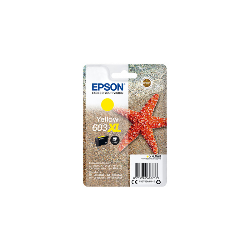 Epson singlepack, Yellow 603XL