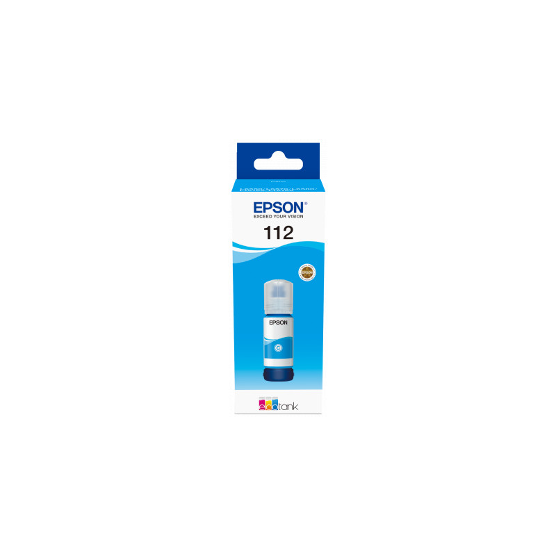 Epson 112 EcoTank Pigment Cyan ink bottle