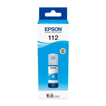 Epson 112 EcoTank Pigment Cyan ink bottle