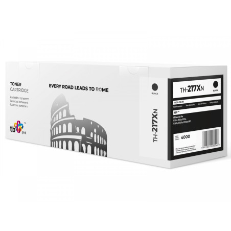 Toner TB kompatibilný s HP CF217X LJ M102, Čierna, new