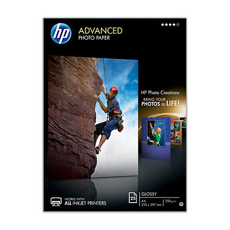 HP Advanced Photo Paper, lesk, 25 listov A4