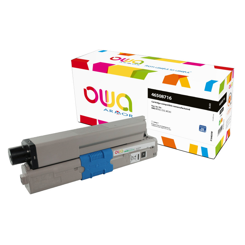 OWA Armor toner kompatibilný s OKI 46508716, 1500st, čierna/black