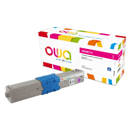 OWA Armor toner kompatibilný s OKI 46508714, 1500st, červená/magenta