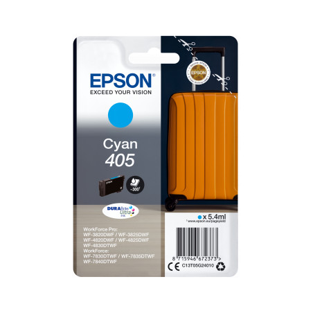 Epson Singlepack Cyan 405 DURABrite Ultra Ink