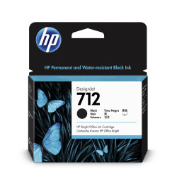 HP 712 Atramentová náplň čierna (80ml), 3ED71A