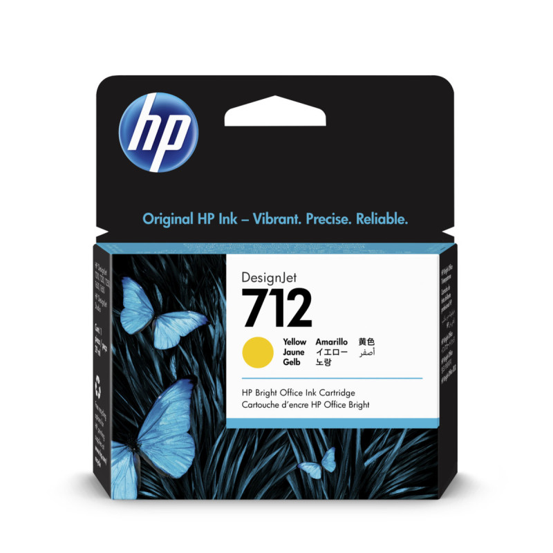 HP 712 Inkoustová náplň žltá (29ml), 3ED69A