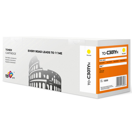 Toner TB kompatibilný s OKI C301 TO-C301YN YE