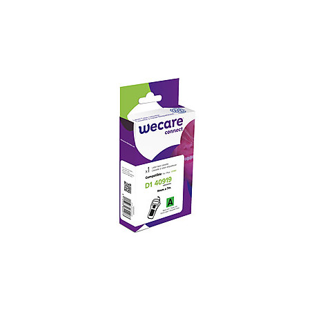 WECARE ARMOR páska kompatibilná s DYMO S0720740, Black/Green, 9mm*7m