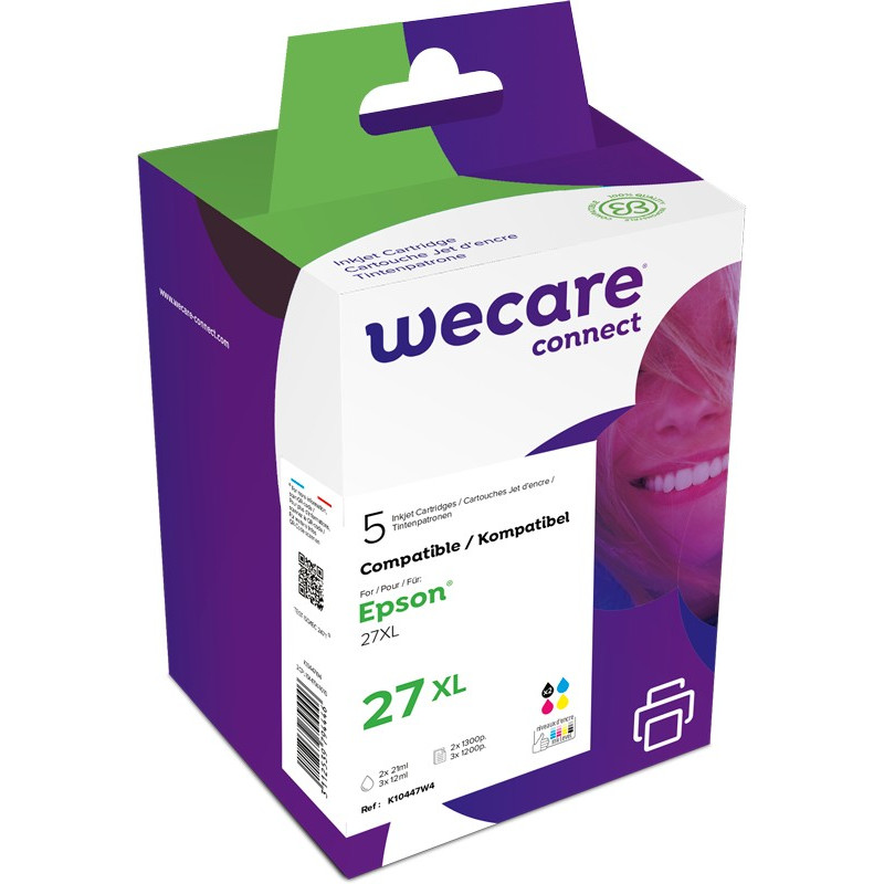 WECARE ARMOR ink sada kompatibilná s EPSON C13T27X,2xčierna/CMY