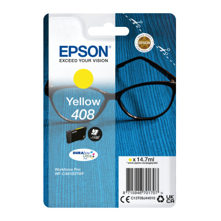 EPSON Singlepack Yellow 408 DURABrite Ultra Ink