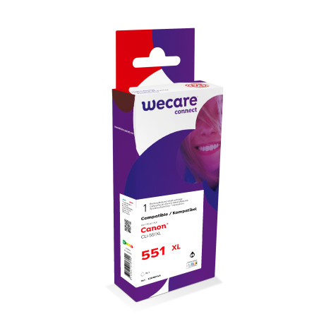 WECARE ARMOR ink kompatibilný s CANON CLi-551XLBK, čierna/black