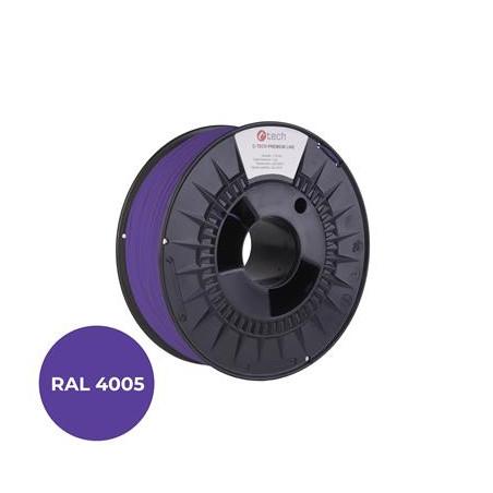 Tlačová struna (filament) C-TECH PREMIUM LINE, PETG, modrofialová, RAL4005, 1,75mm, 1kg