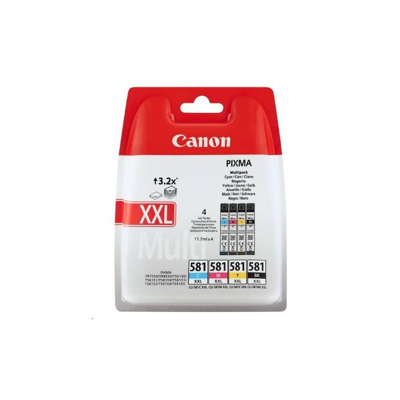 Canon CLI-581XXL BK/C/M/Y MULTI