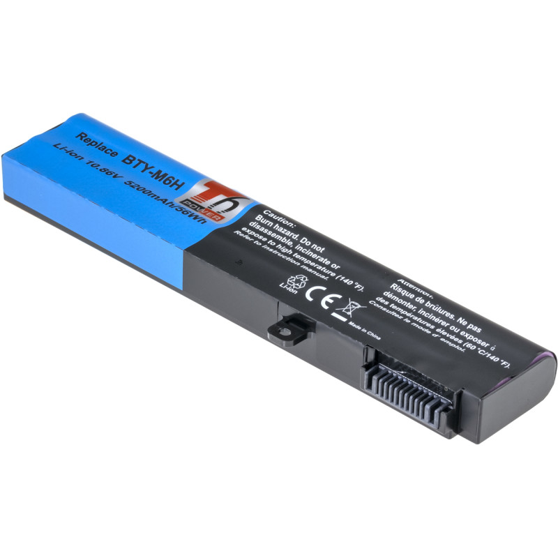 Batéria T6 Power MSI BTY-M6H, GE62, GE72, GL72, GL73, GP62, GP72, 5200mAh, 56Wh, 6cell