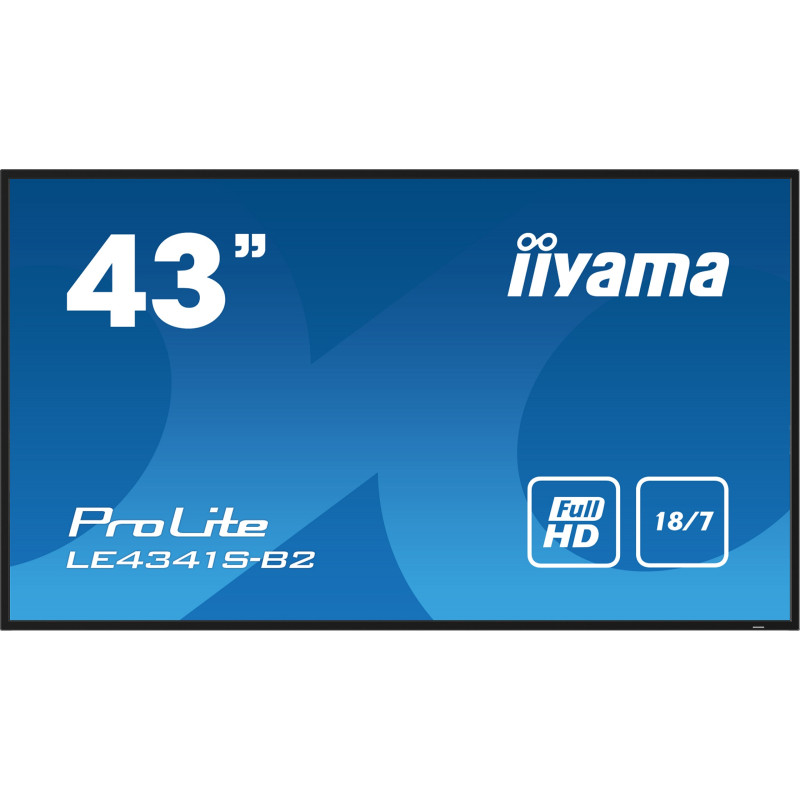 43'' iiyama LE4341S-B2: IPS, FHD, 3x HDMI, LAN, USB