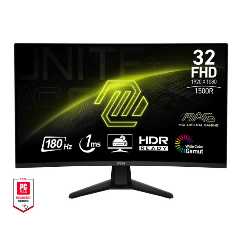 MSI MAG/32C6/31,5''/VA/FHD/180Hz/1ms/Black/2R