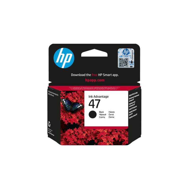 HP 47 atramentová kazeta čierna, 6ZD21AE