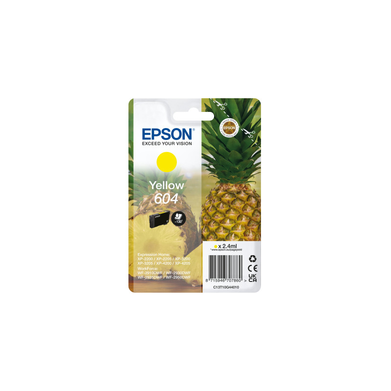 EPSON Singlepack Yellow 604 Ink