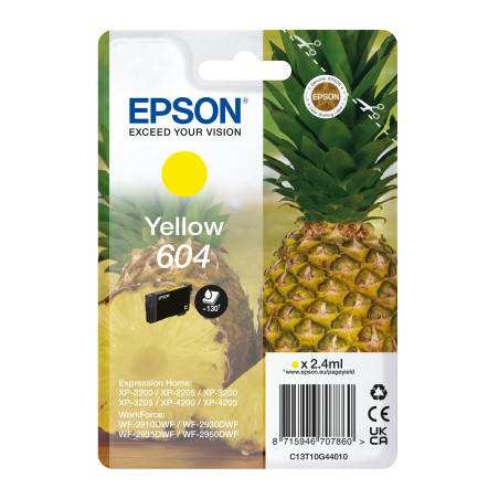 EPSON Singlepack Yellow 604 Ink