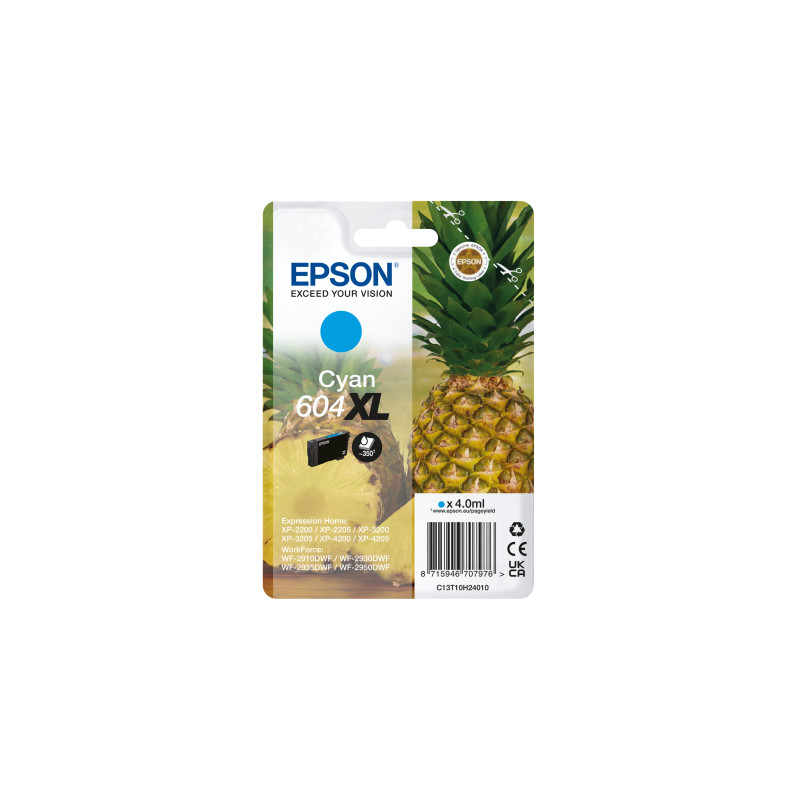 EPSON Singlepack Cyan 604XL Ink