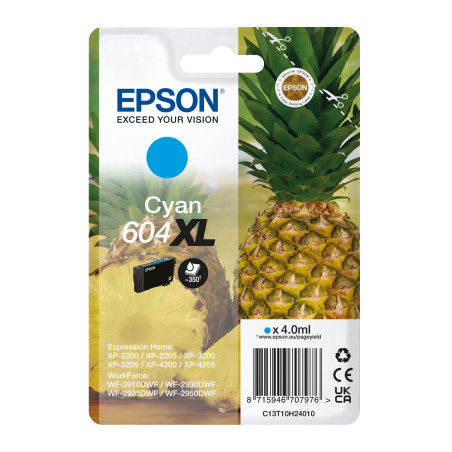 EPSON Singlepack Cyan 604XL Ink