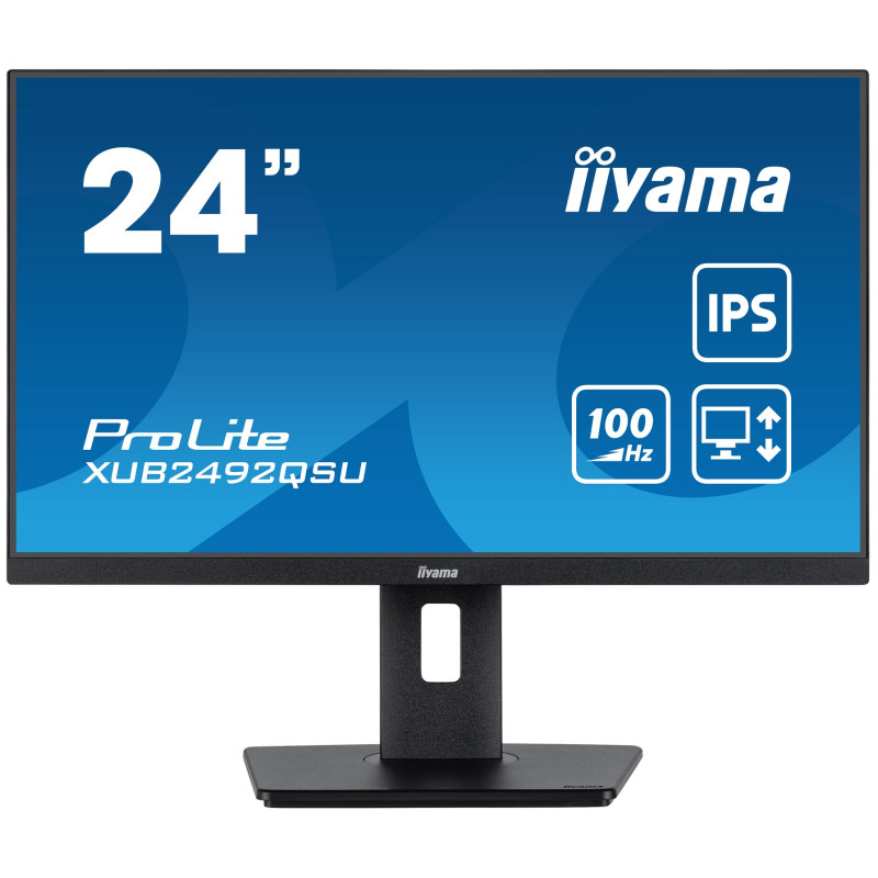 iiyama ProLite/XUB2492QSU-B1/23,8''/IPS/QHD/100Hz/0,5ms/Black/3R