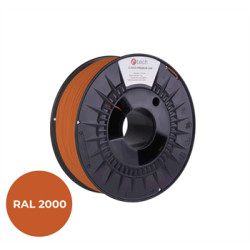 Filament C-TECH PREMIUM LINE, TPU 90A, flexibilný, žltooranžová, RAL2000, 1,75 mm, 1kg