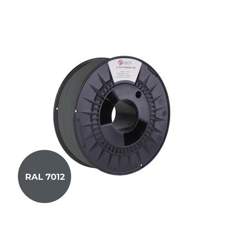 Filament C-TECH PREMIUM LINE, ASA, čadičová šedá, RAL7012, 1,75mm, 1kg