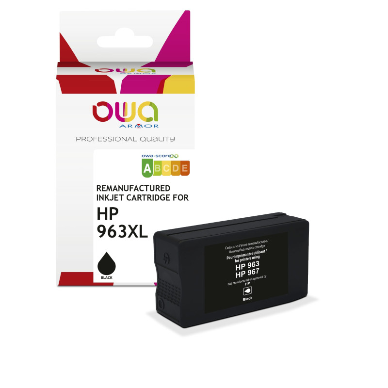 OWA ARMOR ink kompatibilný s HP 3JA30AE, (963XL), čierna/black