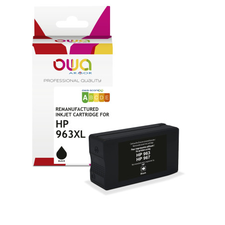 OWA ARMOR ink kompatibilný s HP 3JA30AE, (963XL), čierna/black
