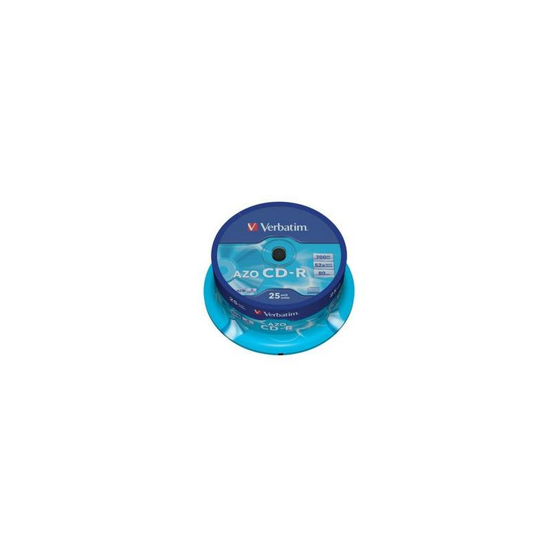 VERBATIM CD-R (25-Pack) Cake/Crystal/52x/700MB