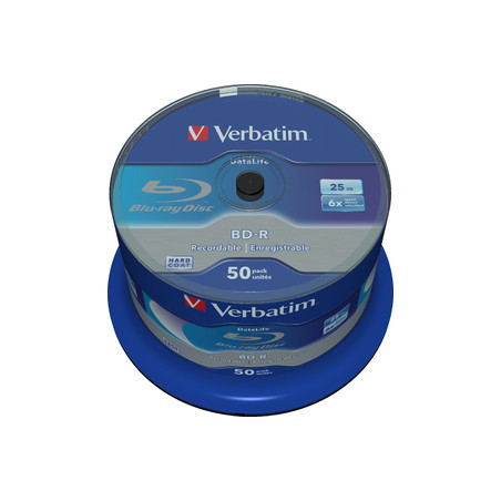 VERBATIM BD-R SL (6x, 25GB), NON-ID, 50 cake