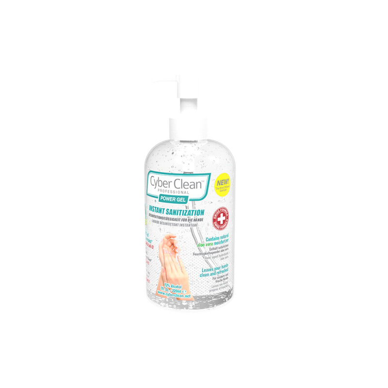CyberClean POWER GÉL - instant liquid sanitizer 7 oz / 220 ml (47029)