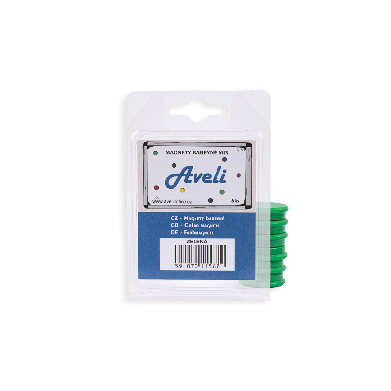 Set magnetov AVELI, zelená farba