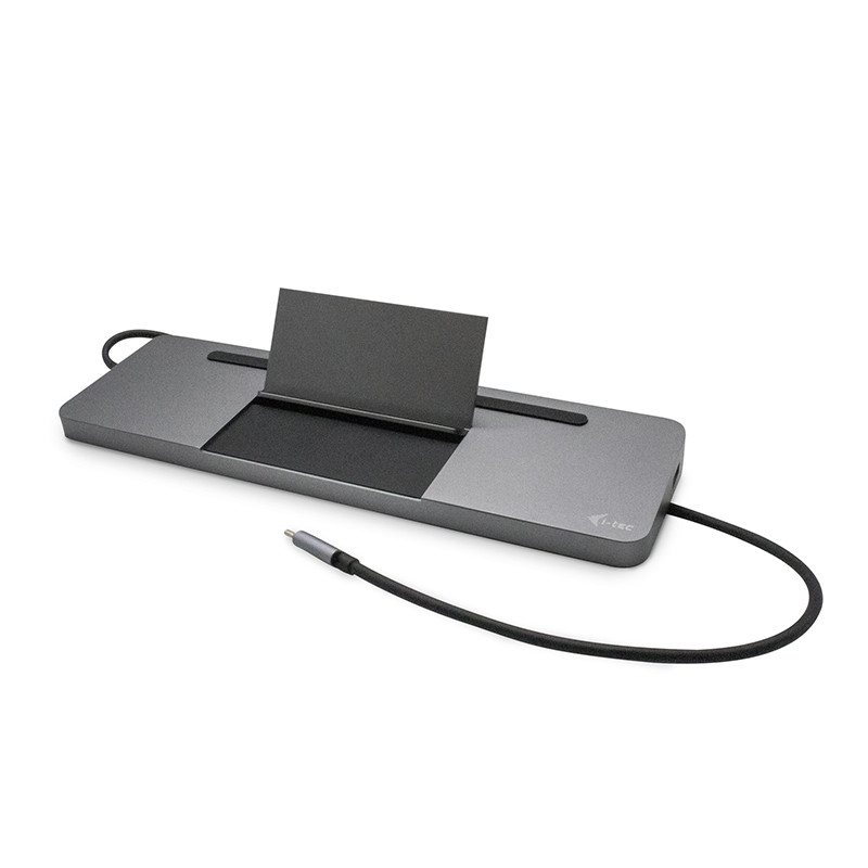 i-tec USB-C Metal Ergonomic 4K 3x Display Docking Station, Power Delivery 85W