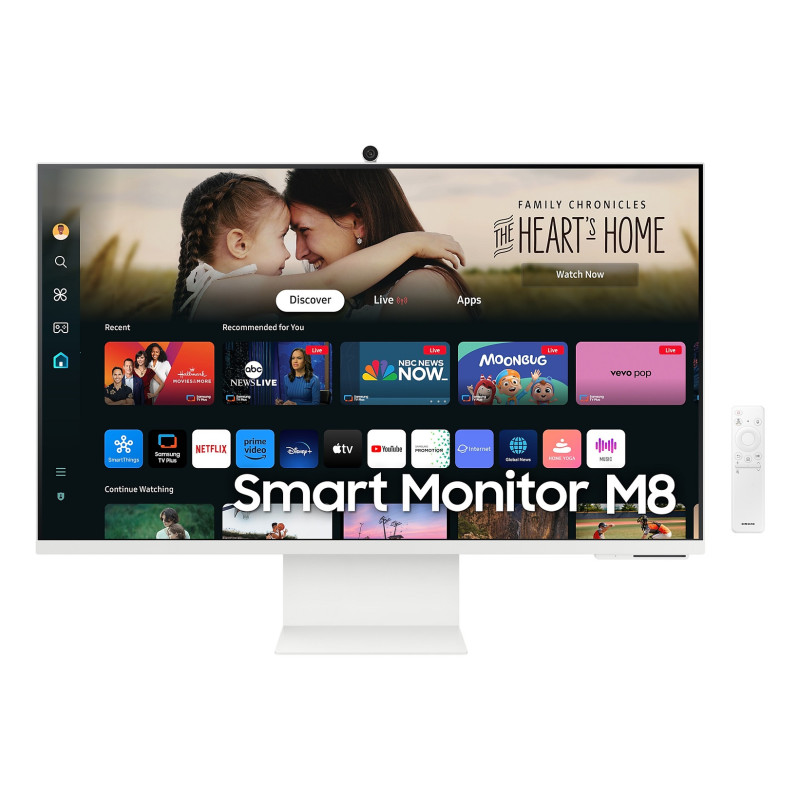 Samsung Smart Monitor/M80D/32''/VA/4K UHD/60Hz/4ms/White/3R