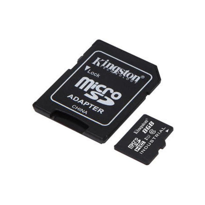 Kingston Industrial/micro SDHC/8GB/UHS-I U3 / Class 10/+ Adaptér