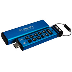 Kingston Ironkey Keypad 200C/64GB/USB 3.0/USB-C/Modrá